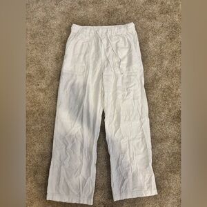 GAP White Linen Pants